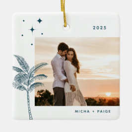 Bohemian Beach Handflatan Träd Photo Ceramic Ornam Julgransprydnad Keramik