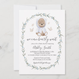 Bohemian Bear Baby Shower-inbjudan Inbjudningar