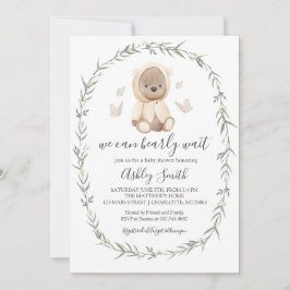 Bohemian Bear Baby Shower-inbjudan Inbjudningar