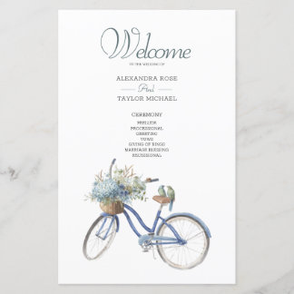 Bohemian Bicycle Watercolor Bröllop