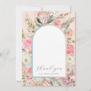 Bohemian Blommigt Baby Shower - tackkort Tack Kort