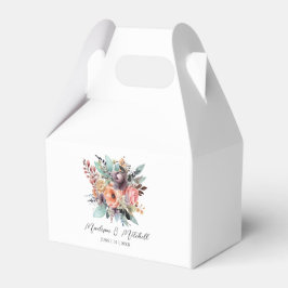 Bohemian Blommigt Bouquet Watercolor Presentaskar