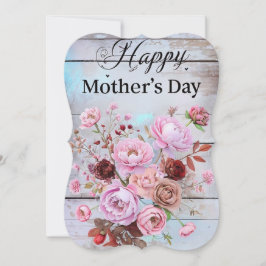 Bohemian Blommigt Mors dag Card