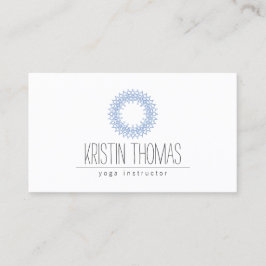 Bohemian Blue Sol Mandala Yoga Visitkort