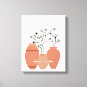 Bohemian Boho Art Abstrakt Stretched Kanvastryck