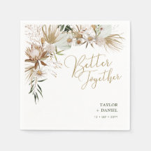 Bohemian Boho Bröllop Decor Napkins