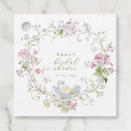 bohemian boho chic Wildflowers Bridal shower Gåvor Etiketter
