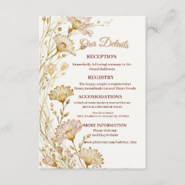 Bohemian, botanical style Enclosure Tilläggskort