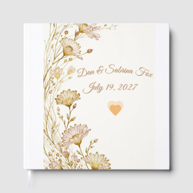 Bohemian, botanical style  gästböcker (Framsida)