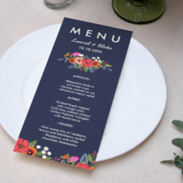 Bohemian Bouquet | Hösten Bröllop Menu Meny