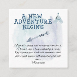 Bohemian Boys Baby Shower Bok för Baby infoga Tilläggskort