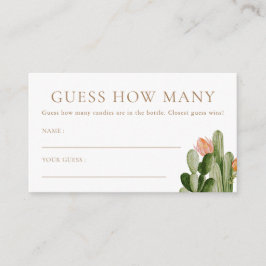 Bohemian Cactus gissar hur många kardsa Tilläggskort