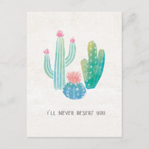 Bohemian Cactus Jag förtjänar aldrig Vykort