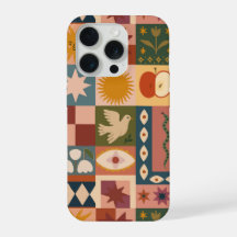 Bohemian Celestial Patchwork med psykotiska symbol