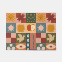 Bohemian Celestial Patchwork med psykotiska symbol