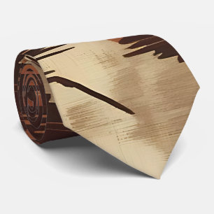 Bohemian Chic Brushstroke Neck Tie Slips