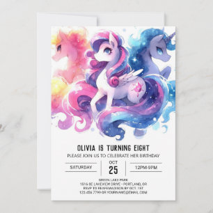 Bohemian Children Horse Birthday Inbjudningar