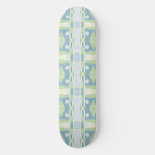 Bohemian Chintz 20 Pastel Grönt Blue Rosa Mini Skateboard Bräda 18,5 Cm