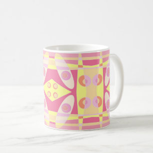 Bohemian Chintz 24 Bubblegum Rosa Gult Orange Kaffemugg