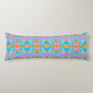 Bohemian Chintz 58 Turquise Orange Blue Lila Kroppskudde
