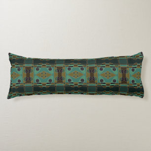 Bohemian Chintz 65 Jade Olive Black White Kroppskudde