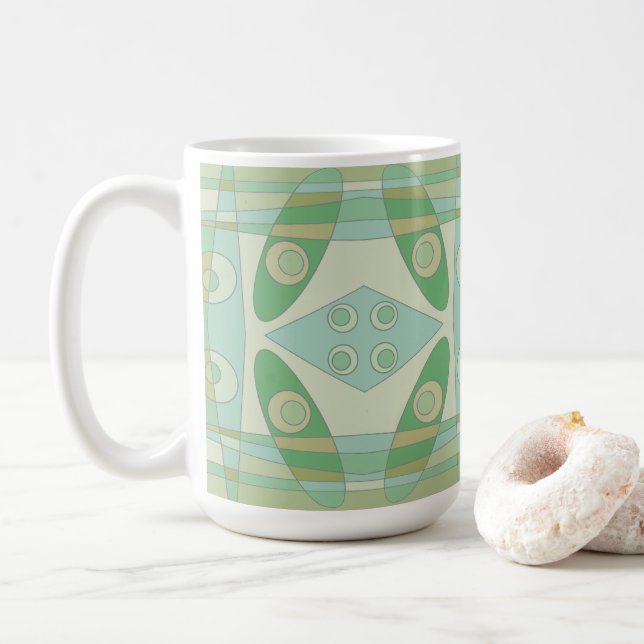 Bohemian Chintz New Green Olive Kaffemugg (Med munk)