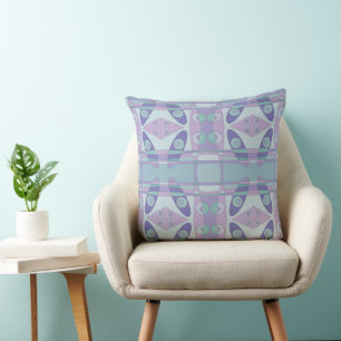 Bohemian Chintz New Lilac Lila Anka Egg Blue Kudde