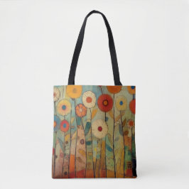 Bohemian Colorful Flowers  Tygkasse