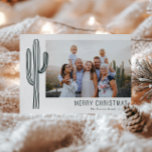 Bohemian Desert Cactus Family Photo Helgdag Card Julkort<br><div class="desc">Bohemiska ökkaktus i grönten för skogar,  helgdag fotokort.</div>
