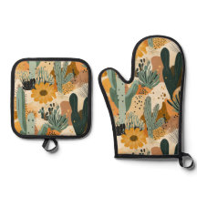 Bohemian Desert Cactus och Blommönster