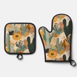 Bohemian Desert Cactus och Blommönster