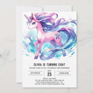 Bohemian Digital Horse Birthday Inbjudningar