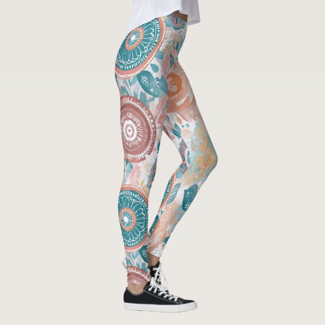Bohemian Dream Watercolor Leggings (Höger)