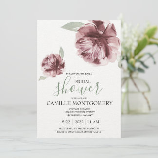 Bohemian Dusty Ro Inbjudningskort för möhippan