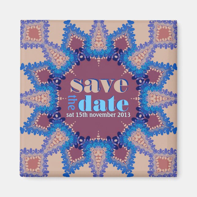 Bohemian Earth Star Spara datum magneter (Framsidan)