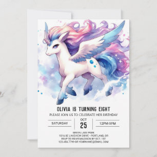 Bohemian Editable Horse Birthday Inbjudningar