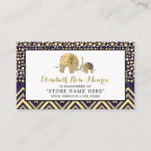 Bohemian Elephant och Chevron Baby Gift Registry
