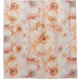 Bohemian English Bath Blommigt Shower Curtain