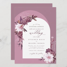 Bohemian English Lavender Fall Blommigt Arch Photo