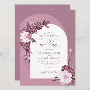 Bohemian English Lavender Fall Blommigt Arch Photo