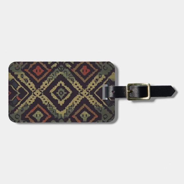 Bohemian Fabric Bagagebricka (Horisontell Framsida)