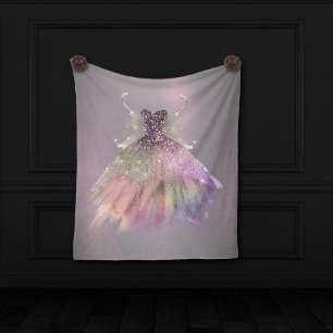 Bohemian Fairy Boll Gown   Mute Ombre Vin Sheen Fleecefilt
