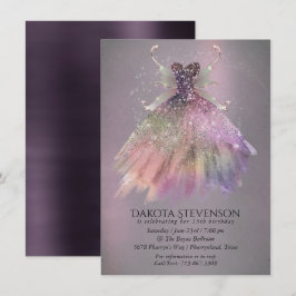 Bohemian Fairy Boll Gown | Mute Ombre Vin Sheen Inbjudningar