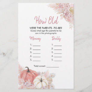 Bohemian Fall i Kärlek Pumpkin - hur gamla föräldr