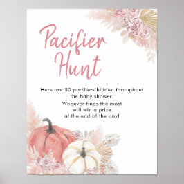 Bohemian Fall i Kärlek Pumpkin Nappar Hunt Poster