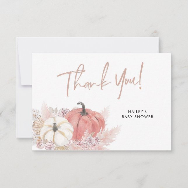 Bohemian Fall in Kärlek Pumpkin - tackkort Tack Kort (Framsida)