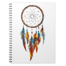 Bohemian Feather Dreamcatcher-anteckningsbok