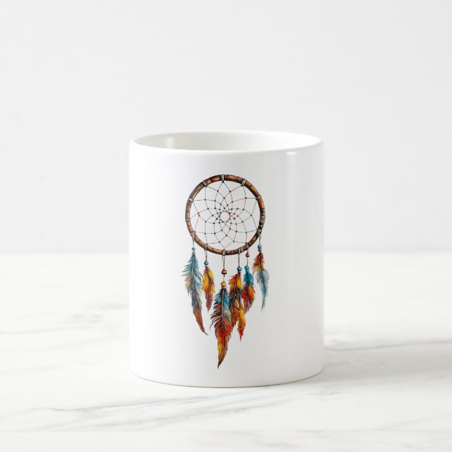 Bohemian Feather Dreamcatcher Mugg (Center)