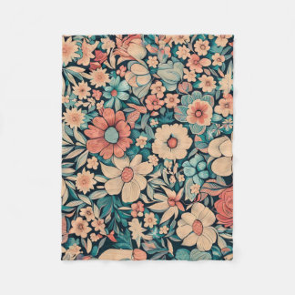 Bohemian Flower Fabric Fleecefilt