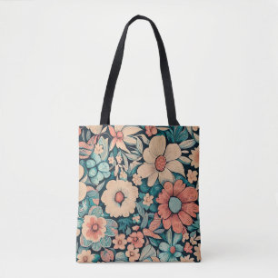 Bohemian Flower Fabric Tygkasse